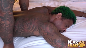 Black Bear Barebacks Tattooed Bottom Gay thumbnail