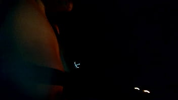 Riding around flashing my boobs at night