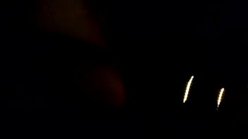 Riding around flashing my boobs at night