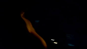 Riding around flashing my boobs at night