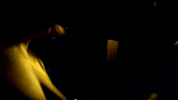 Riding around flashing my boobs at night