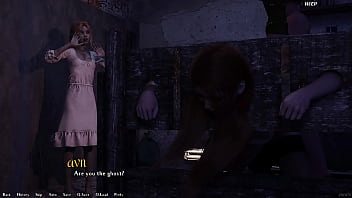 Being a dik #100 fucking my hot busty redhead girlfriend in the basement while a halloween party is happening upstairs sage screams when she gets pounded by my big white cock