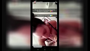 Hot teen sucking dicks on snap