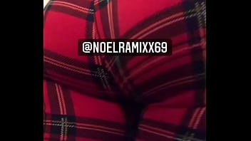 Cute girl farting in leggings after the gym