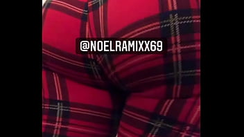 Cute girl farting in leggings after the gym