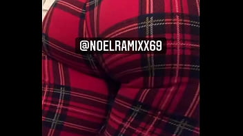 Cute girl farting in leggings after the gym