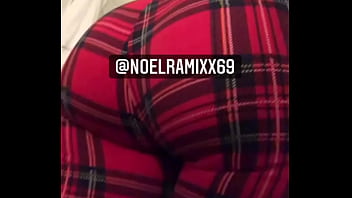 Cute girl farting in leggings after the gym