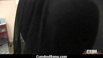 Ebony hottie gangbang and facefuck 20