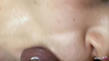 Slim brazilian bitch with saggy floppy tits pick up for rough no condom anal creampie sex by stranger with big dick