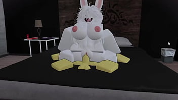 Culeando a una furrita dentro de un condito de roblox