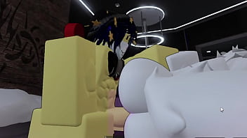 Culeando a una furrita dentro de un condito de roblox