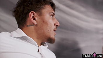 Sexy big boobs in law milf fucked in the same room as his wife