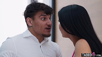 Sexy big boobs in law milf fucked in the same room as his wife