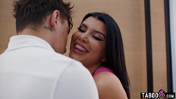 Sexy big boobs in law milf fucked in the same room as his wife