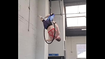 Realised it's been a while since i last shared what i've been working on in aerial hoop this isn't the smoothest as i'm