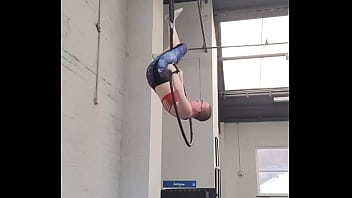 Realised it's been a while since i last shared what i've been working on in aerial hoop this isn't the smoothest as i'm