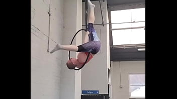 Realised it's been a while since i last shared what i've been working on in aerial hoop this isn't the smoothest as i'm