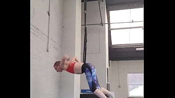 Realised it's been a while since i last shared what i've been working on in aerial hoop this isn't the smoothest as i'm