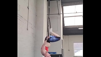 Realised it's been a while since i last shared what i've been working on in aerial hoop this isn't the smoothest as i'm