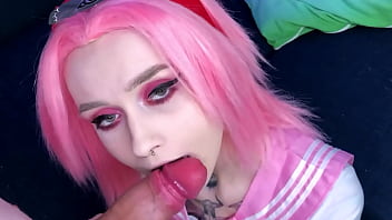 Step brother with a huge cock fucks step sister instead of step father