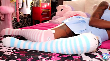 Pigtails and facefucking hard 69 deepthroat and facial