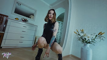 Wild anal in latex short version