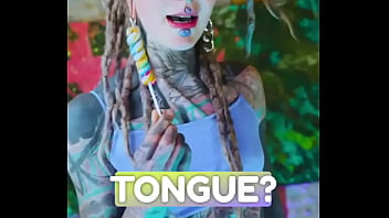 Girlfriend with or without split tongue