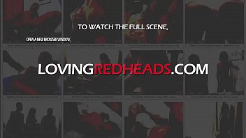 Ginger takes a muscled cock