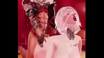 Imvu‘ slutt gets her squirting pussy and womb filled by cock