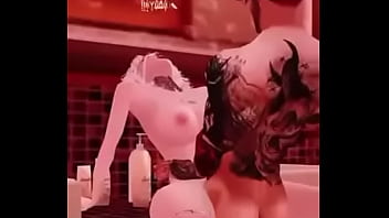 Imvu‘ slutt gets her squirting pussy and womb filled by cock