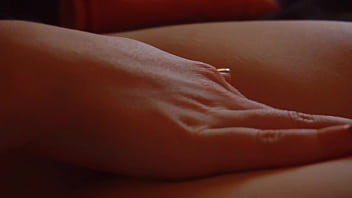 Slow motion closeup fucking my cute little pussy to orgasm in bed