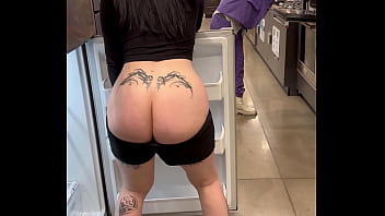 White slut twerking huge ass in lowes White slut twerking huge ass in lowes