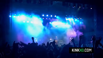 Brunette teen besties get fucked after music festival