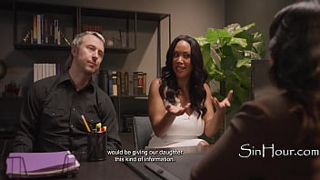 Parents blackmail a counselor for their stepdaughters secrets