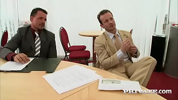 Mia leone curvaceous beauty enjoys dp threesome