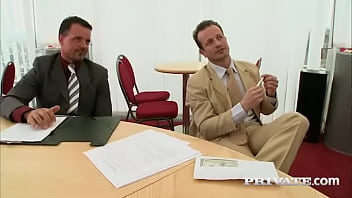 Mia leone curvaceous beauty enjoys dp threesome