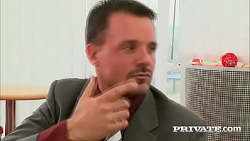 Mia leone curvaceous beauty enjoys dp threesome