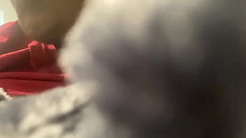 Ebony slut gets throat fucked