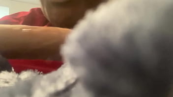 Ebony slut gets throat fucked