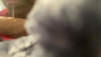 Ebony slut gets throat fucked