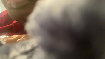 Ebony slut gets throat fucked