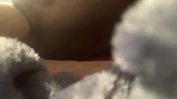 Ebony slut gets throat fucked