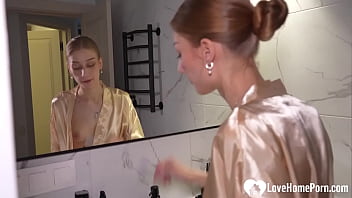 Skinny hottie likes to ride my cock in the shower