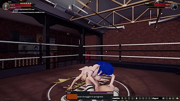 Naked figher 3d big booba catfight