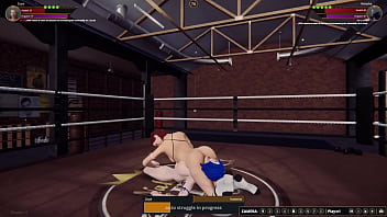 Naked figher 3d big booba catfight