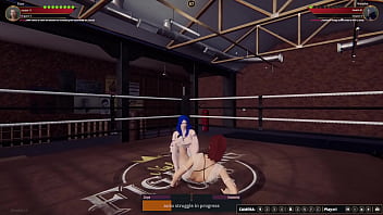 Naked figher 3d big booba catfight