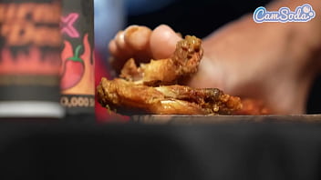 Hot ones xxxtra spicy porn parody sexy petite milf pours flaming hot sauce on pussy lips bbc hot sauce challenge