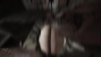 Snowbunny rides big black cock damicuh