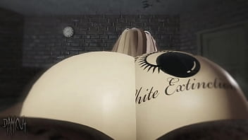 Snowbunny rides big black cock damicuh