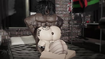 Snowbunny rides big black cock damicuh